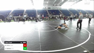 90 lbs Semifinal - Alexander Ortiz, Team Selma vs Jackson Walker, LV Bear Wrestling Club