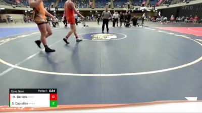 215 lbs Cons. Semi - Noah Daniels, Mahomet Seymour vs Santino Capodice, Minooka