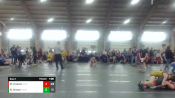 76 lbs Round 1 (6 Team) - Nate Vroom, Xtreme vs Myles Hoover, Quest