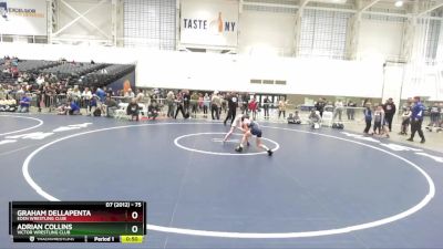 75 lbs Cons. Round 1 - Adrian Collins, Victor Wrestling Club vs Graham DellaPenta, Eden Wrestling Club