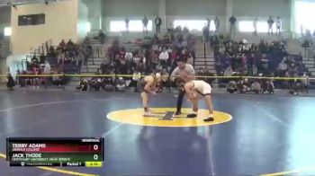 125 lbs Semifinal - Jack Thode, Centenary University (New Jersey) vs Terry Adams, Ursinus College