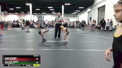 48 lbs Round 2 (8 Team) - Kolton Smith, FL Scorpions vs Luke Raines, Quest Wrestling