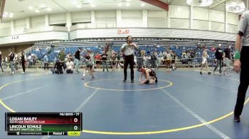 77 lbs Champ. Round 2 - Logan Bailey, South Side Wrestling Club vs Lincoln Schulz, MN Elite Wrestling Club