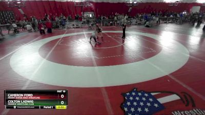 Round 1 - Colton Ladwig, Monroe Wrestling Club vs Cameron Ford, Mount Horeb Area Wrestling