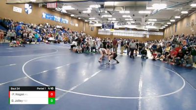 92 lbs Semifinal - Peyton Hogan, Uintah Jr High Wrestling vs Daxton Jolley, Payson Pride Wrestling