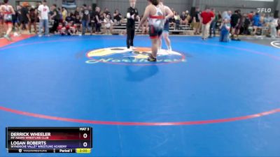 285 lbs Cons. Round 2 - Derrick Wheeler, Mt Adams Wrestling Club vs Logan Roberts, Wynooche Valley Wrestling Academy