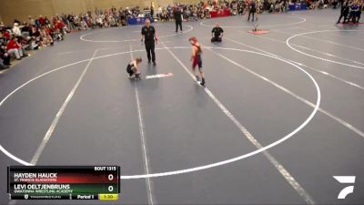 67-74 lbs Cons. Round 3 - Levi Oeltjenbruns, Owatonna Wrestling Academy vs Hayden Hauck, St. Francis Gladiators