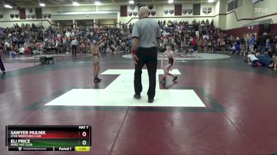 J-4 lbs Round 1 - Eli Price, Indee Mat Club vs Sawyer Mulnix, Lynx Wrestling Club