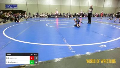 46 lbs Rr Rnd 5 - Cason Inger, Powerhouse Elite 9u vs Zane Enriquez, Takedown Elite 9u