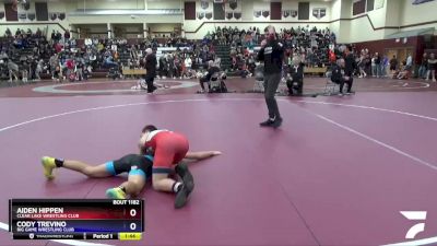 16U-5 lbs Round 4 - Aiden Hippen, Clear Lake Wrestling Club vs Cody Trevino, Big Game Wrestling Club