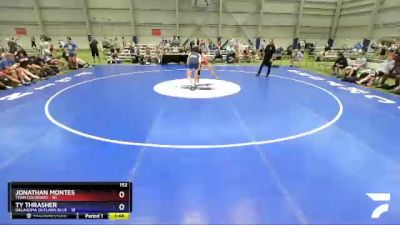 152 lbs Semis & 3rd Wb (16 Team) - Jonathan Montes, Team Colorado vs Ty Thrasher, Oklahoma Outlaws Blue