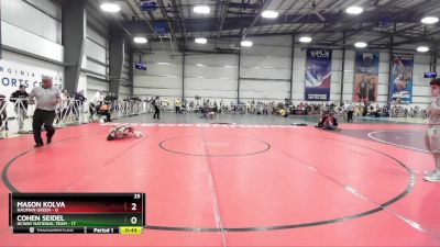 60 lbs Rd# 5- 3:45pm Friday Final Pool - Mason Kolva, Nauman Green vs Cohen Seidel, NCWAY National Team