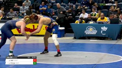 149 lbs Semifinal - Josh Heil, Campbell vs Jared Prince, Navy