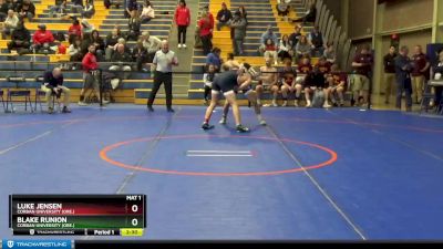 141 lbs Cons. Round 2 - Luke Jensen, Corban University (Ore.) vs Blake Runion, Corban University (Ore.)