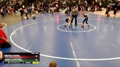 70 lbs 1st Place Match - Angelo Martinez, Nebraska Wrestling Academy vs Brooks Maddix, Sebolt Wrestling Academy