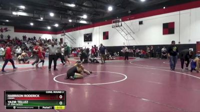 152 lbs Cons. Round 2 - Yazir Tellez, St John Bosco vs Harrison Roderick, Crespi