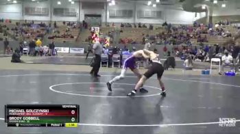 120 lbs Semis (4 Team) - Brody Gobbell, Father Ryan vs Michael Golczynski, Montgomery Bell Academy