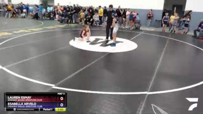 90 lbs Rr1 - Lauren Esmay, Baranof Bruins Wrestling Club vs Esabella Arvelo, Chugach Eagles Wrestling Club