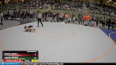 53 lbs Quarterfinal - Dante Lewis Ii, All-Phase Wrestling Club vs Mason Weight, Roseburg Mat Club/Umpqua Valle