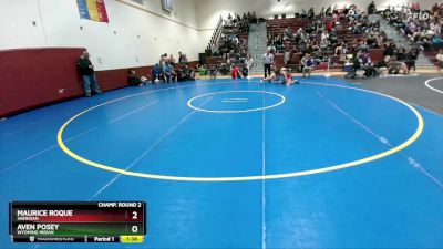 113 lbs Champ. Round 2 - Maurice Roque, Sheridan vs Aven Posey, Wyoming Indian