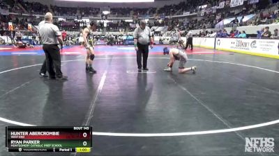 1A-4A 160 Cons. Round 2 - Ryan Parker, Montgomery Catholic Prep School vs Hunter Abercrombie, West End