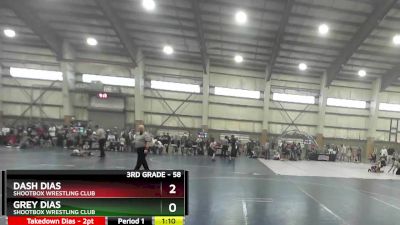 58 lbs 1st Place Match - Grey Dias, Shootbox Wrestling Club vs Dash Dias, Shootbox Wrestling Club