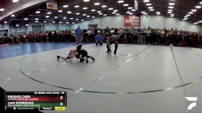 56 lbs Semifinal - Maddox Chen, Scanlan Wrestling Academy vs Liam Rodriguez, Williamsburg Wrestling Club