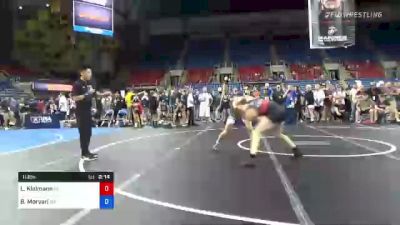 113 lbs Quarterfinal - Layne Kleimann, Utah vs Brandon Morvari, Minnesota