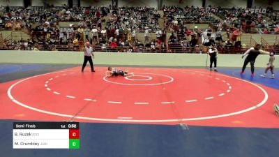 60 lbs Semifinal - Boone Ruzek, Social Circle USA Takedown vs Myles Crumbley, Junior MatDogs Wrestling