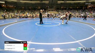 119 lbs Round Of 16 - Levi Dicksion, Lions Wrestling Academy vs Javon Freeman, Bristow Youth Wrestling