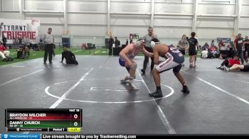 220 lbs Round 8 (10 Team) - Braydon Wilcher, All American vs Danny Church, Rd-Up