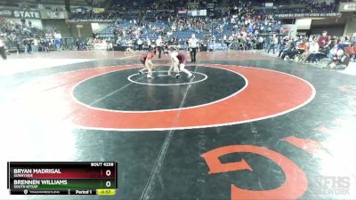 4A 126 lbs Cons. Round 2 - Brennen Williams, South Kitsap vs Bryan Madrigal, Sunnyside