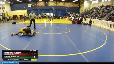 106 Gold Round 1 - Bryan Morales, South Dade vs Matthew Padgett, Miami Palmetto