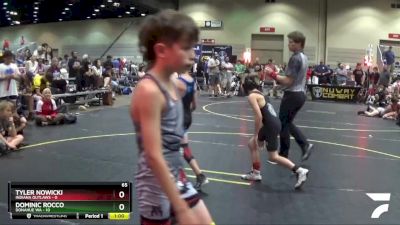 65 lbs Finals (8 Team) - Dominic Rocco, Donahue WA vs Tyler Nowicki, Indiana Outlaws