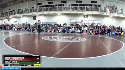 43 lbs Semifinal - Ethan Spine, Floyd Wrestling Club vs Christian Nordyke, Region Wrestling Academy