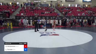 41 kg Cons 4 - Spenser McCammon, Maurer Coughlin Wrestling Club vs Lucas Forman, Nevada Elite Wrestling