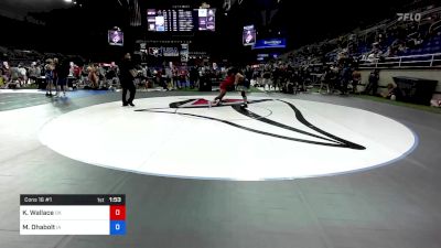 138 lbs Cons 16 #1 - Kaden Wallace, Oklahoma vs Maximus Dhabolt, Iowa