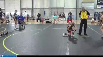 75 lbs Round 2 (6 Team) - Lilah Dunaway, American Gladiators-Lady Saints vs Averie Olvera, Steel Valley
