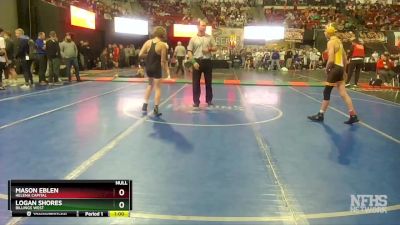 AA - 103 lbs Cons. Round 2 - Logan Shores, Billings West vs Mason Eblen, Helena Capital