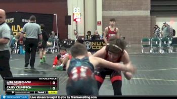 85 lbs Finals (2 Team) - Jake Strickland, Team Palmetto vs Casey Crumpton, Spatola Wrestling