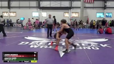 180 lbs Semis (4 Team) - Griffin Keipe, GREAT NECK WC vs James Hedrick, CAPITAL CITY WRESTLING CLUB