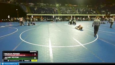 175 lbs Semifinal - Macklin Penner, Western Dubuque Wrestling Club vs Jacoby Peyton, Iowa