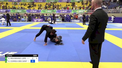 GIOVANNA MAXIMIANO LOPES vs SARA CORREA DOS SANTOS CRISPIM 2024 Brasileiro Jiu-Jitsu IBJJF