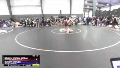 82 lbs Quarterfinal - Bradyn Wilson-Jordan, Mat Demon Wrestling Club vs Duncan Weaver, Mat Rats Rebooted