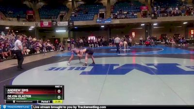 165 lbs Cons. Round 3 - Dejon Glaster, Millikin University vs Andrew Sims, Eureka College