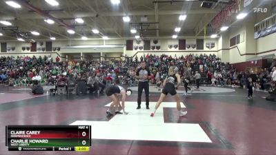 125 lbs Cons. Round 1 - Charlie Howard, West Liberty vs Claire Carey, Independence