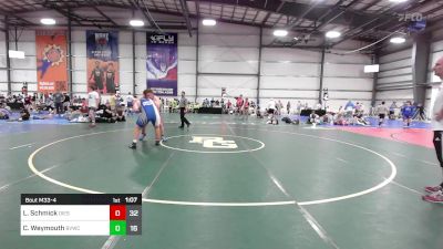 285 lbs Rr Rnd 1 - Layton Schmick, Diesel vs Cary Weymouth, Buffalo Valley Black