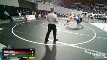 2A/1A-285 Quarterfinal - Lucas Wolf, Grant Union/Prairie City vs Kolby Coxen, Toledo