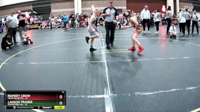 95 lbs Round 5 (6 Team) - Ramsey Crow, Team Palmetto vs Ladson Fraser, Roundtree WA