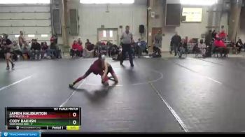 64 lbs Finals (2 Team) - Cody Bakhsh, Warhawks Red vs Jamen Haliburton, 84 Athletes
